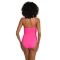 thumbnail image 2 of La Blanca Women's Island Goddess Lingerie One Piece Swimsuit, Pop Pink, 14, 2 of 7