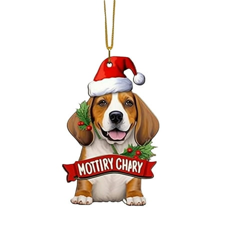 

New Flat Dog Car Home Ornaments Christmas Christmas Tree Ornaments Holiday Home Ornaments Vintage Decorated Easter Eggs Mini Chandelier Ornament Christmas Glass Ornament Beach Set Christmas Garland