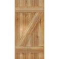 thumbnail image 5 of 16 1/8"W X 32"H Timbercraft Three 5 3/8" Boards Joined Board-N-Batten Shutters W/Z-Bar, Rough Sawn Western Red Cedar (Per Pair), 5 of 13
