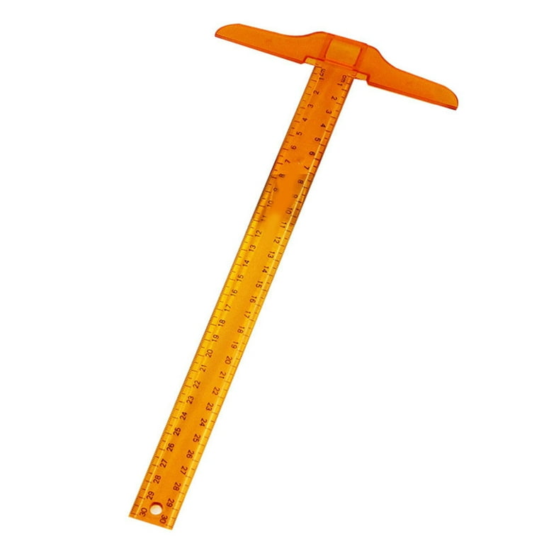 Transparent inch Metric T-Ruler Junior DIY 12 inch for