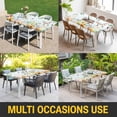 thumbnail image 5 of Easter Table Cloths for 8 Foot Rectangle Tables, Spring Watercolor Bunny Eggs Tulip Flower Plant Patio Waterproof Elastic Fitted Tablecloths, Washable Rectangular Table Cover for Camping, 5 of 8