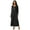 Black, variant on Women's Plus Size 2-Piece Stretch Knit Duster Set