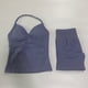 thumbnail image 1 of Conjunto de gimnasio de impacto para mujer, camisetas sin mangas con espalda descubierta, pantalones cortos sin costuras de cintura alta, ropa deportiva, conjuntos de entrenamiento, 1 of 5
