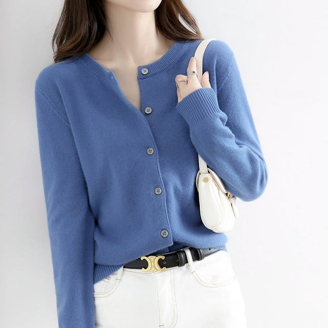 Suéter de cuello en V con lentejuelas, cómodo, estilo Chanel, elegante, de alta calidad, estilo europeo y americano, para otoño e invierno