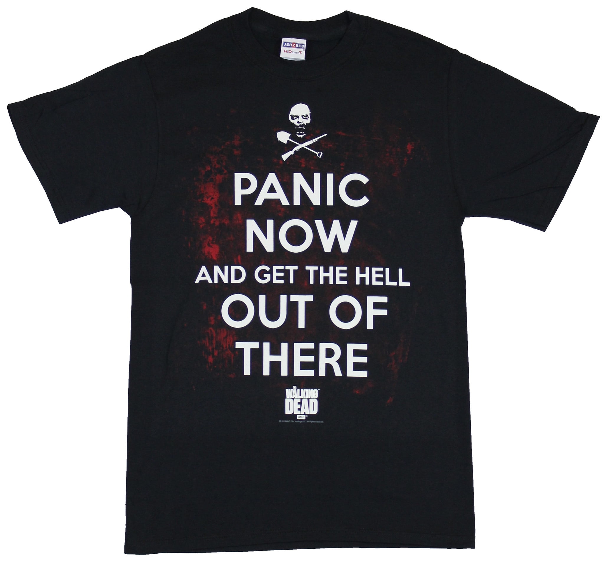 walking-dead-mens-t-shirt-panic-now-and-get-the-hell-out-of-there