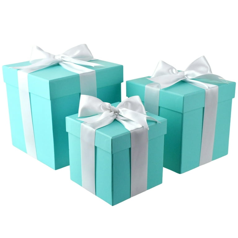 Homeford Nested Square Gift Boxes, Robin's Egg Blue, 5-inch Homeford Nested Square Gift Boxes, Robin's Egg Blue, 5-inch