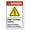 Warning Sign 2, variant on ATM Black Spanish Portrait Sign - 8"x12" Metal Sign, Spanish Language Danger Warning, Man Cave Yard Indoor Outdoor Decor