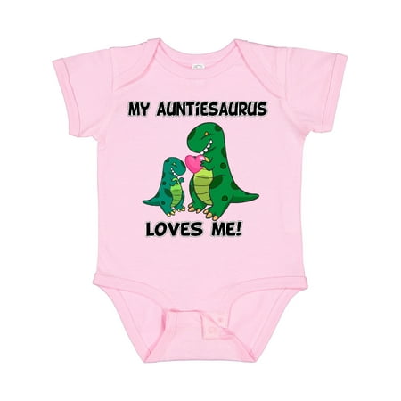 

Inktastic My Auntiesaurus Loves Me Gift Baby Boy or Baby Girl Bodysuit
