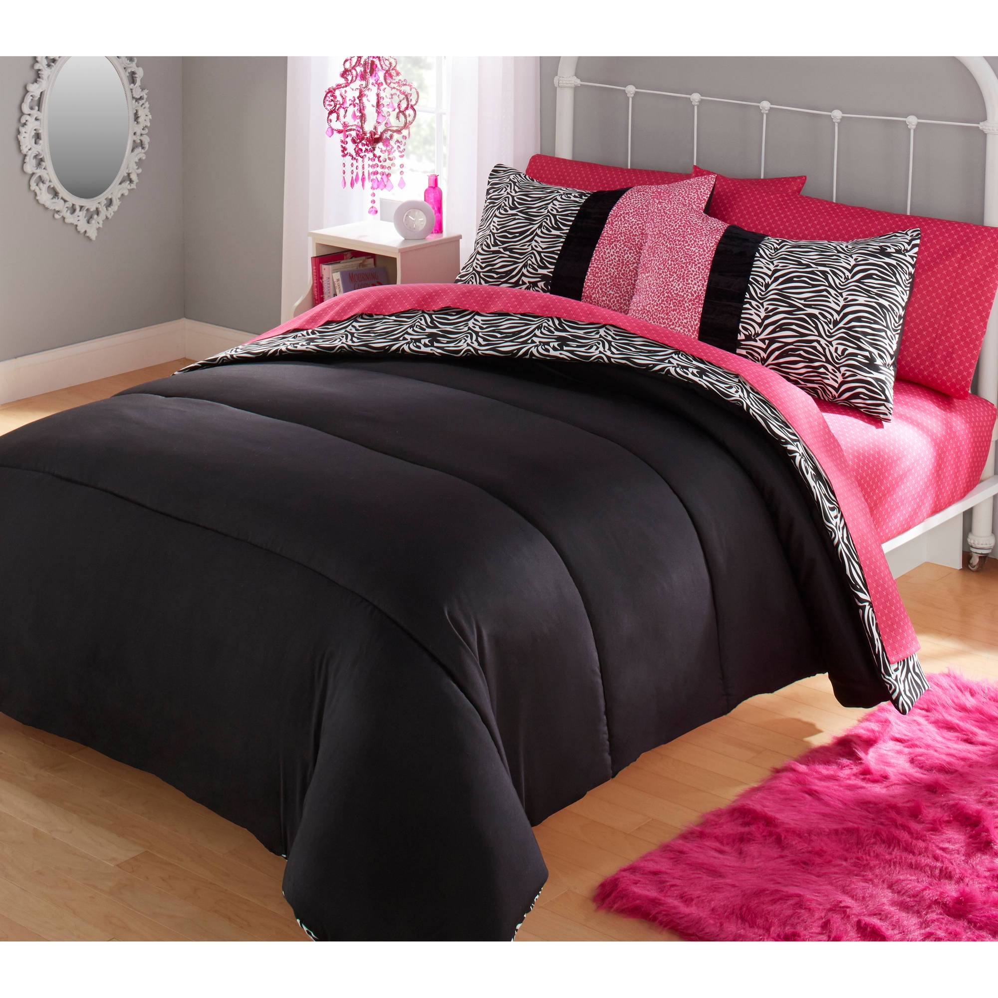 Your Zone Zebra Bedding Comforter Set 692622837227 | eBay