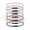 Black, variant on 7 Pieces WWJD Elastic Bracelets Stretch Beaded Bracelets Religious Colorful What Would Do Bracelets Resin