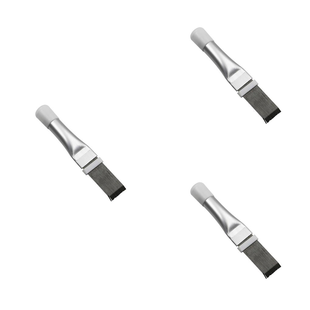 3pcs Air Conditioning Fin Comb Stainless Steel Fin Straightener Brush