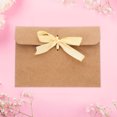 thumbnail image 4 of Raindrops 50Pcs Retro Kraft Paper Envelopes Beige with Ribbon for Holiday Cards Packaging, 4 of 6