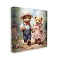 thumbnail image 4 of Stupell Industries Bears Strolling Garden Path Animals & Insects Painting Gallery Wrapped Canvas Art Print Wall Art, 36 x 36, 4 of 8