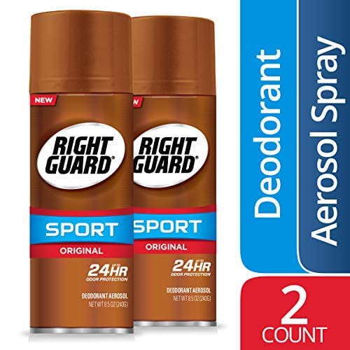 Right Guard Sport Original Vaporisateur Désodorisant en Aérosol, Lot de 2