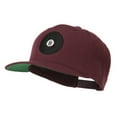 thumbnail image 2 of Eight Ball for Pool Embroidered Low Profile Dyed Cotton Twill Cap - Maroon OSFM, 2 of 5