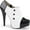 Black-White Patent, variant on Women's Pleaser Pink Label Chloe 11 Platform Bootie