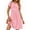 A-Pink Dot, variant on UVN Womens Summer Dresses Short Petal Sleeve Crew Neck Midi Sundress for Women A-Line Flowy Dress with Pocket