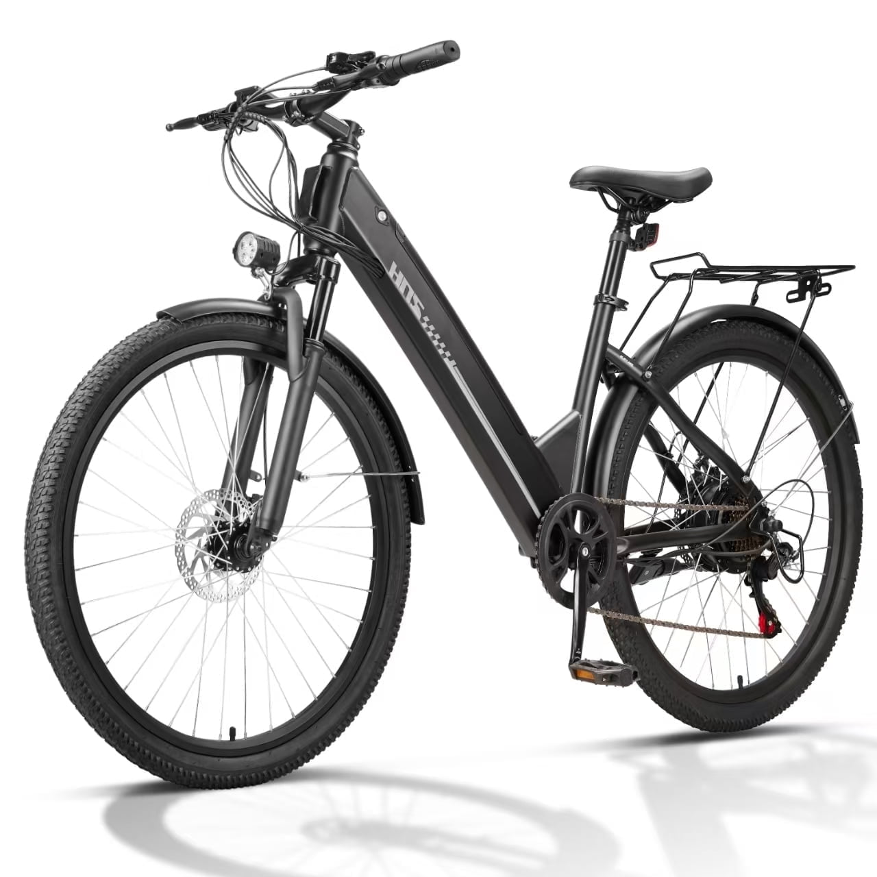 ZNH 26"Low Step Commuter Electric Bike for Adults|750W Powerful Motor Adult Electric Bicycles Max 20mph|48V 13Ah Removable Battery Women City Ebike|UL2849|Black