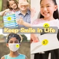 thumbnail image 6 of HEJULIK  1000 pcs Happy Smile Face Stickers for Kids Smiley Face Stickers Rolls Large Yellow Smile Stickers Teachers Reward Students, 6 of 8