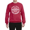 thumbnail image 2 of Wild Bobby, Grandpa Man Myth Legend Funny Dad Uncle Papa Dad Gift, Father's Day, Unisex Crewneck Graphic Sweatshirt, Vintage Heather Red, XX-Large, 2 of 4