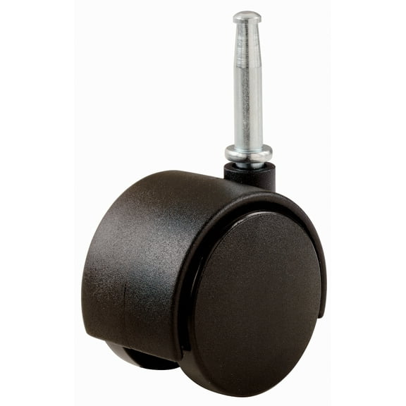 Shepherd Hardware 9418 Swivel Caster, 2 in Dia Wheel, Nylon Wheel, Black, 75 lb