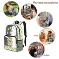 thumbnail image 5 of SEANATIVE Kids Transparent Backpack Clear Bookbag See Through School Bag Heavy Duty PVC 2026 Trendy Backpacks for Preschool Elementary Students, Dinosaur Astronaut Planet Pattern, 5 of 7