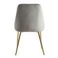 thumbnail image 4 of MOJAY Velvet Dining Chairs with Golden Legs, Set of 2, Grey, 4 of 9