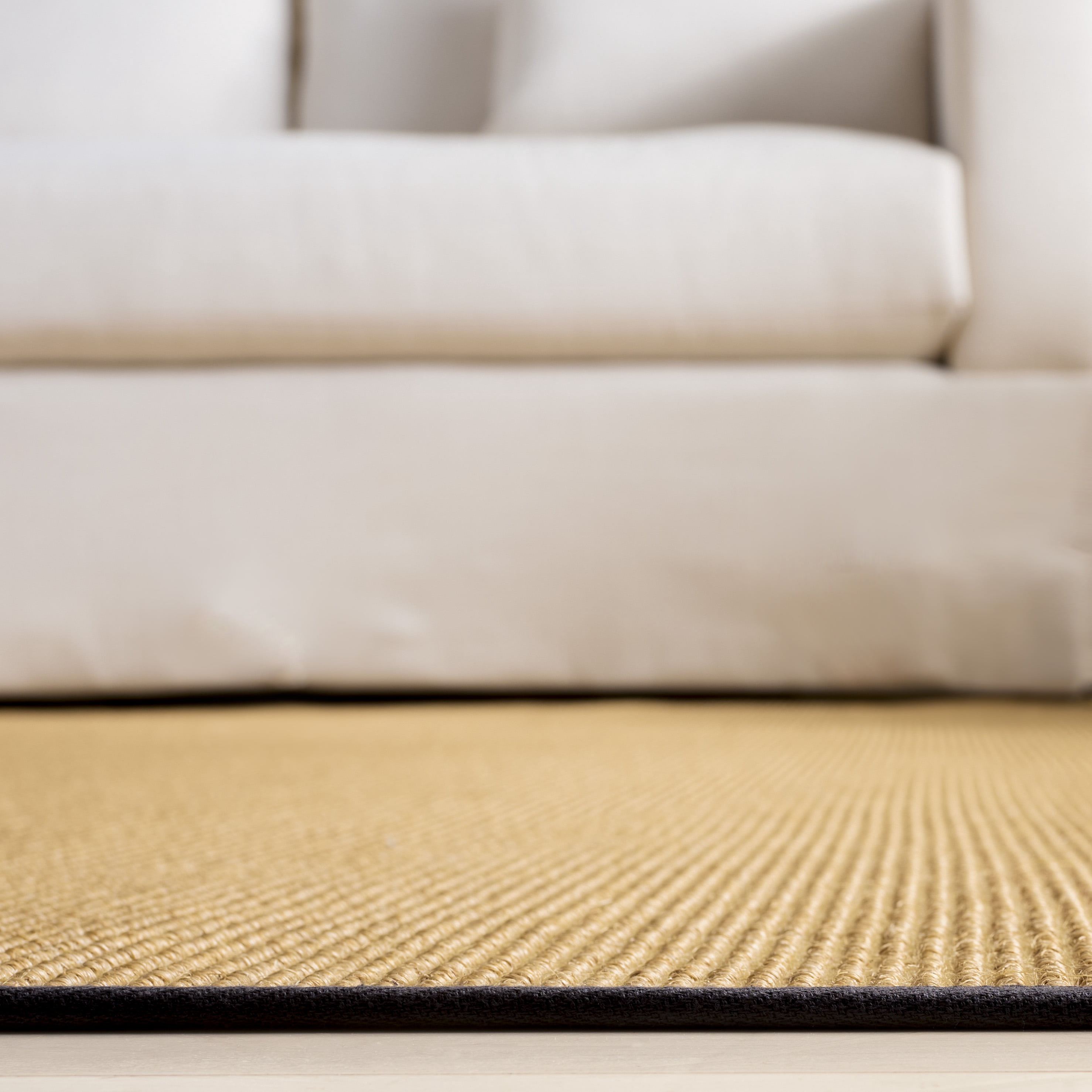 Safavieh Martha Stewart Natural Fiber Maximillian Solid Runner Rug, Natural/Gray, 2'3" x 8'