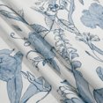 thumbnail image 4 of TWOPAGES 26"x96" Polyester Linen Drape Pinch Pleated Light Filtering Floral Print Curtain for Kitchen, 1 Panel, Altair, 4 of 6