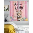 thumbnail image 3 of Easter Sheer Curtains 72 Inch Length 2 Panels for Living Room, Spring Rabbit Eggs Flowers Flags Leaves Wood Grain Voile Kitchen Curtain Set, Luxury Privacy Drapes Window Treatment for Bedroom, 3 of 7