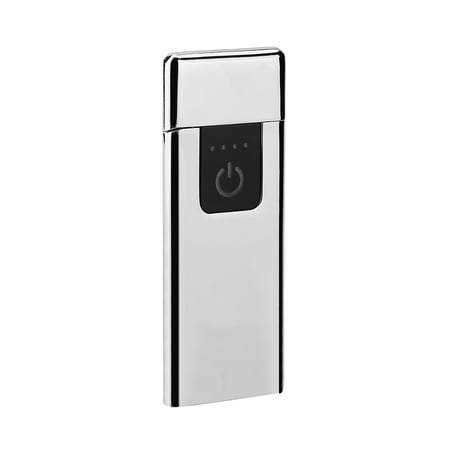 HERCHR Electronic Cigarette Lighter, USB Rechargeable Ultra-thin Flameless Windproof Electronic Cigarette Lighter with Touch Switch, Flameless (Best Torch Lighter For Oil)