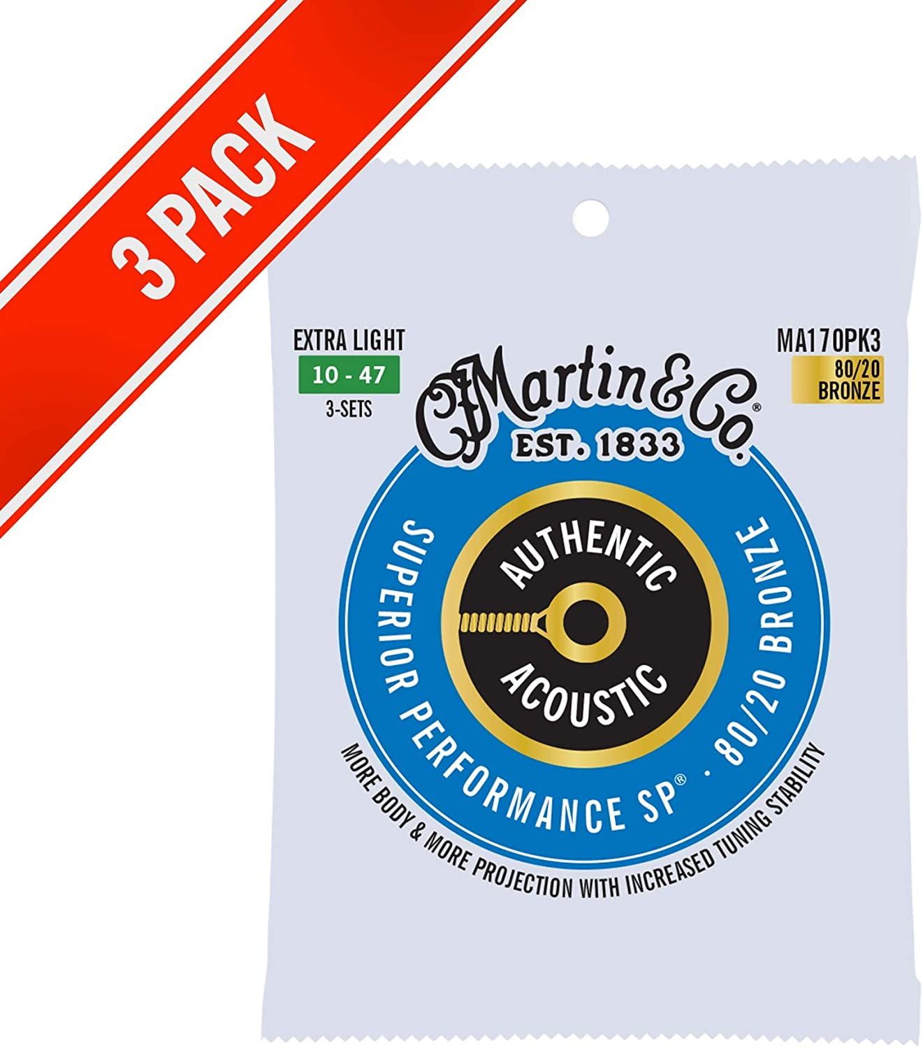 Martin Authentic Acoustic Guitar Strings 3 Pack Walmart Canada