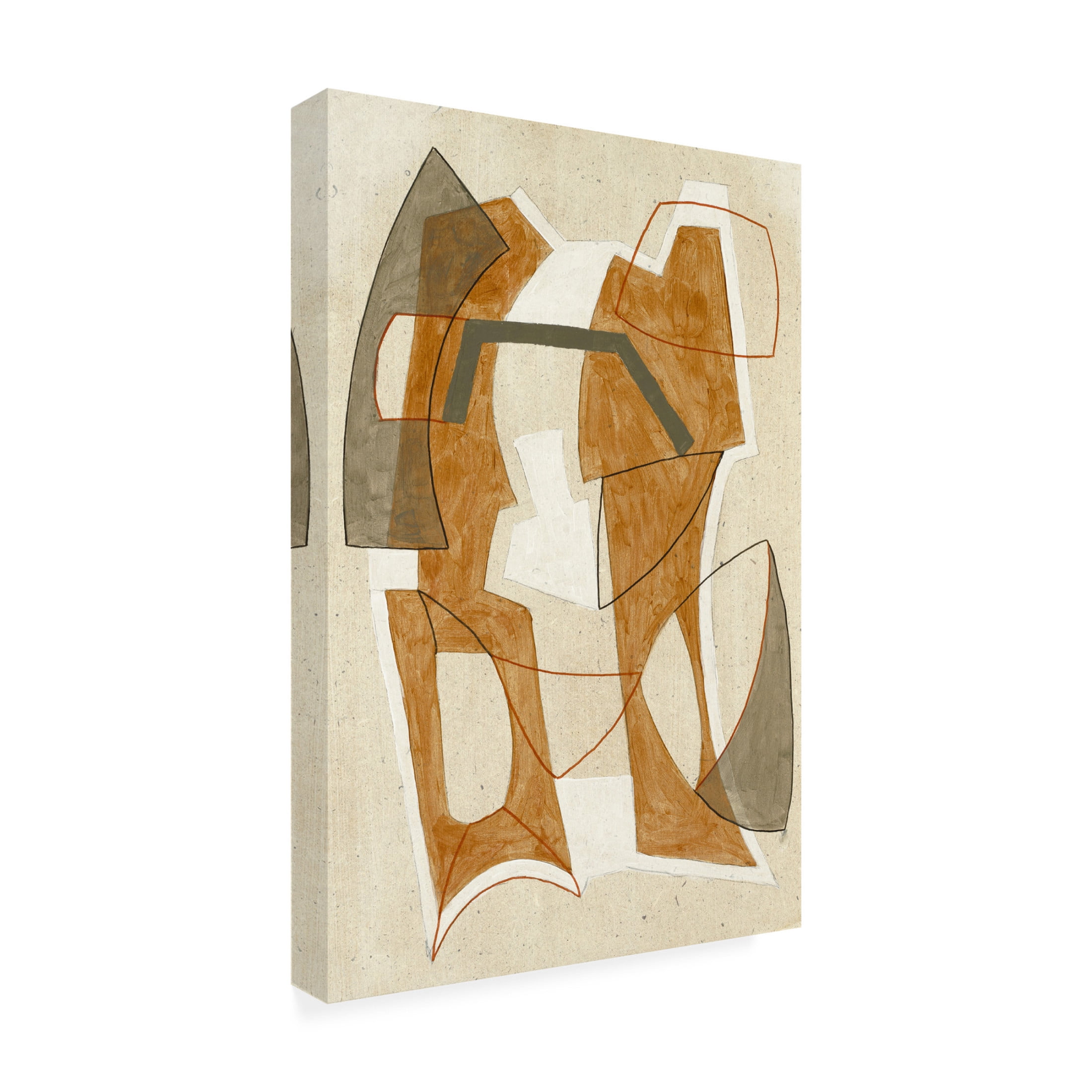 Canvas Wall Art - Incado 'Mid Cent Rust' Wall Art for Living Room, Bedroom, or Office Décor by Trademark Fine Art - 22 x 32 Inches