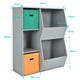 thumbnail image 3 of Costway Armario Infantil para Juguetes Organizador de Juguetes 3 Cubos y 2 Cajas Abiertas Estantería para Niños Salón 76 x 28 x 94 cm, 3 of 10
