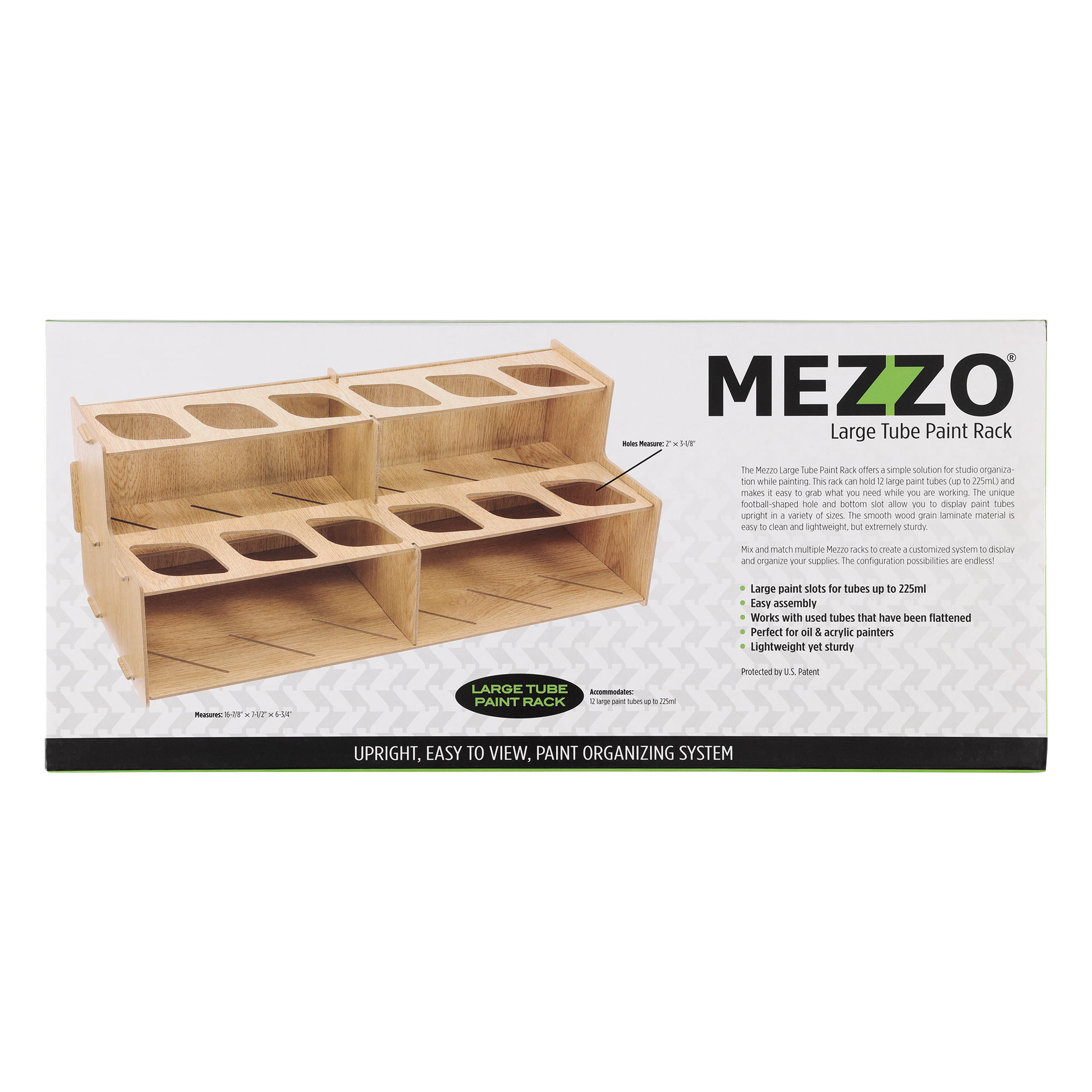 Mezzo Artist Studio Storage Rack, Paint & Brush Straight Rack 2