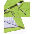 thumbnail image 4 of Gabardina impermeable LOMON con capucha larga para mujer, 4 of 6