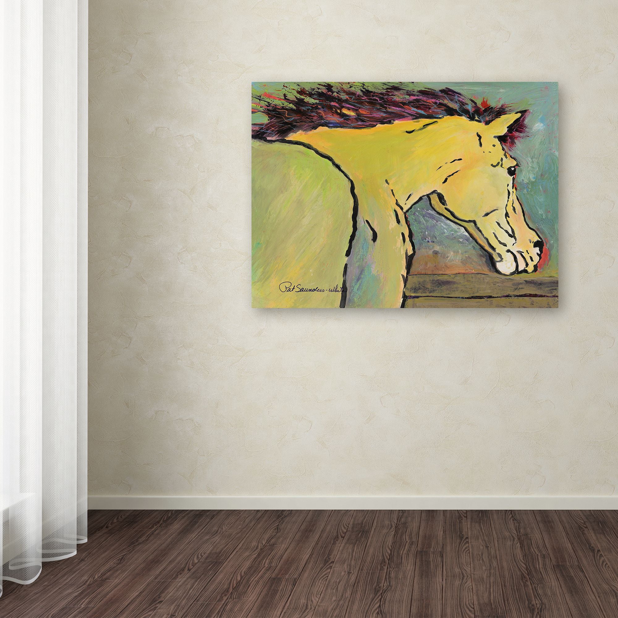 Trademark Fine Art "Waiting for Sunrise" Canvas Art by Pat Saunders-White