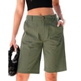 thumbnail image 1 of Bermudas casuales de verano luvamia con cintura elástica para mujer, 1 of 7