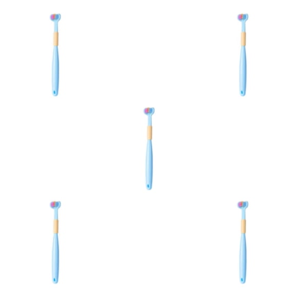 Inteprter Triple Clean Cepillo de triple Rendimiento de limpieza seguro y profundo Cepillo de de tres caras para niños A22 Sky Blue Child Type2 NO2
