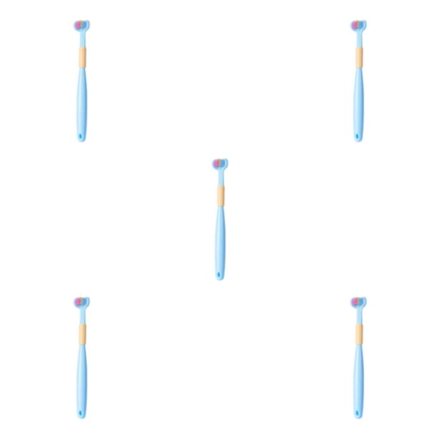 Inteprter Triple Clean Cepillo de triple Rendimiento de limpieza seguro y profundo Cepillo de de tres caras para niños A22 Sky Blue Child Type2 NO2