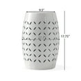 thumbnail image 3 of Bucky Outdoor Indoor/Outdoor Metal Side Table, White, 3 of 6