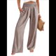 thumbnail image 2 of Pantalones Palazzo de Cuadros para Mujer, Pantalones de Pijama de Cintura Alta y Pierna , Pantalones Casuales Bonitos con Bolsillos Marrón M, 2 of 9