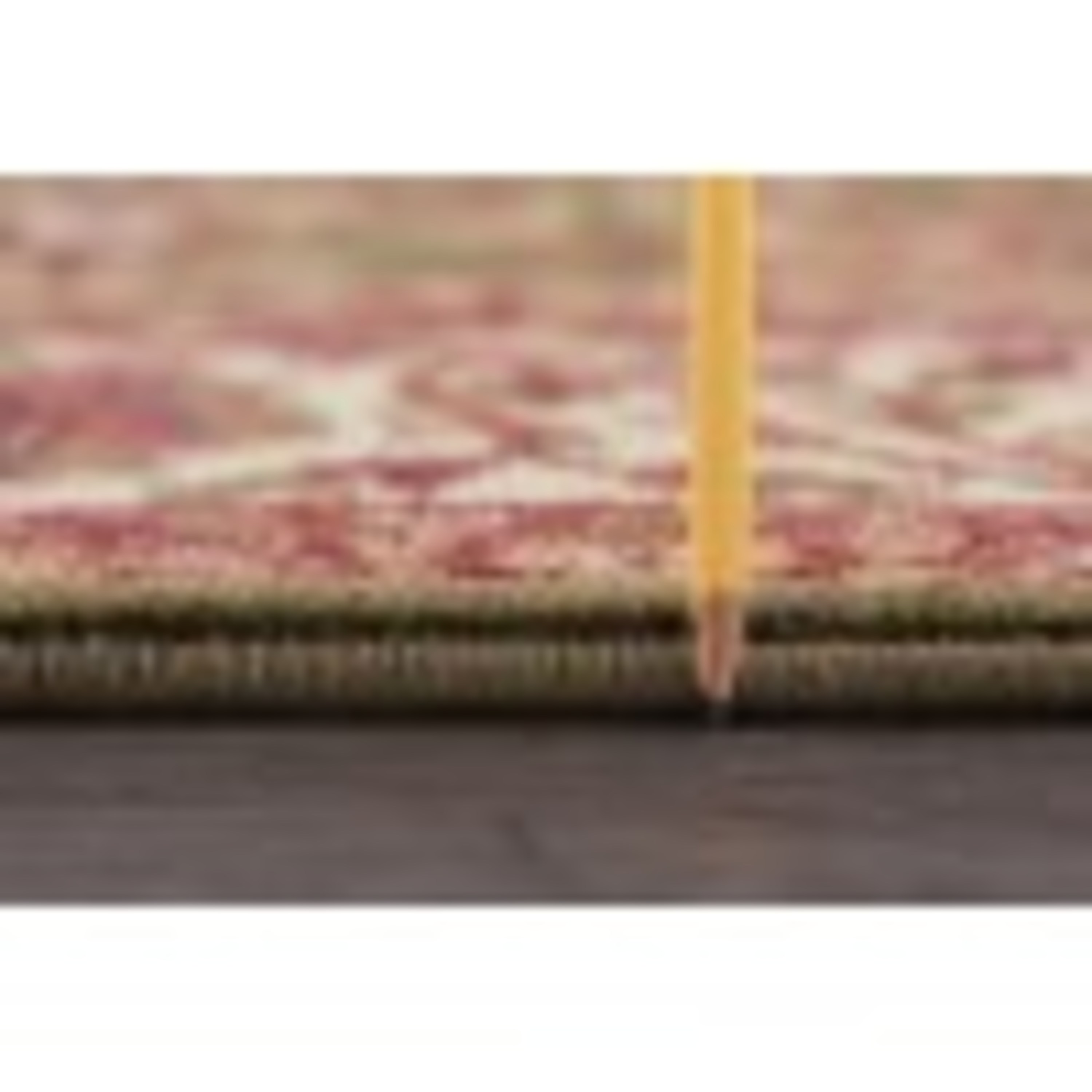 Traditional Area Rug (6'7'' x 9'6'' Oval) Border Green, Beige Living Room Easy to Clean