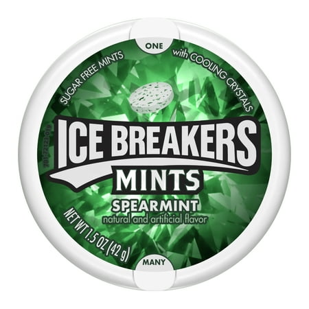 UPC 034000000067 product image for Ice Breakers Spearmint Sugar Free Breath Mints  Mint Candy  1.5 oz  Tin | upcitemdb.com