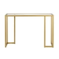 thumbnail image 3 of Evelyn&Zoe Oscar 42" Wide Rectangular Console Table, Brass, 3 of 7