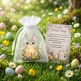 thumbnail image 4 of CoreLiving Little Pocket Bunny Acrylic Standee 2D Flat Design Easter Decor Cute Bunny Plush Look Emotional Support Hugs Figure Funny Bunny Style for Desk, 4 of 9
