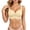 Beige, variant on Plus Size Jelly Bras for Women Underwire Floral Jacquard Bra Full Coverage Push Up Support Bras, Rose Gold S-3XL