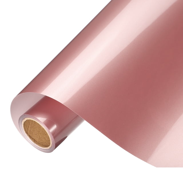Vinilo de Transferencia Térmica Oro Rosa Uxcell, Rollo de Vinilo de 10 Pulgadas x 9.8ft