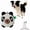 Panda, variant on Interactive Frog Plush Pet Toy USB Rechargeable Moving Squeaky Toy Washable Detachable Play Toy for Dogs & Cats