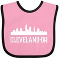 thumbnail image 3 of Inktastic Cleveland Ohio Skyline City Silhouette Boys or Girls Baby Bib, 3 of 4